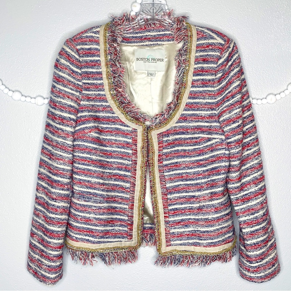 Boston Proper Striped Blazer